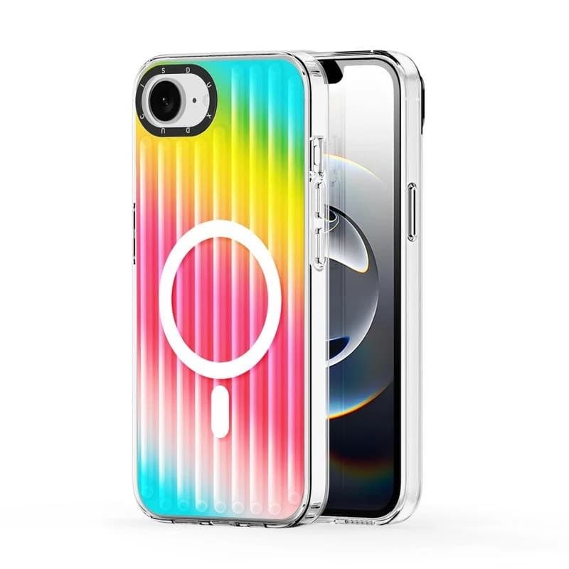 Apple iPhone 16e/17e.- DUX Zest Series Flip Case, Gradient Rainbow