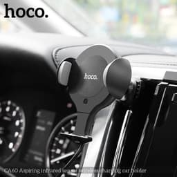 Hoco CA60 Aspiring infrared sensor wireless charging car holder, schwarz – Bild 8