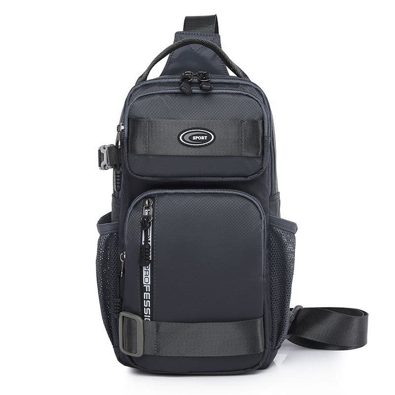 Okade - Sport Bauchtasche Dunkelgrau - Sling Bag Crossbody Shoulder Bag, Black
