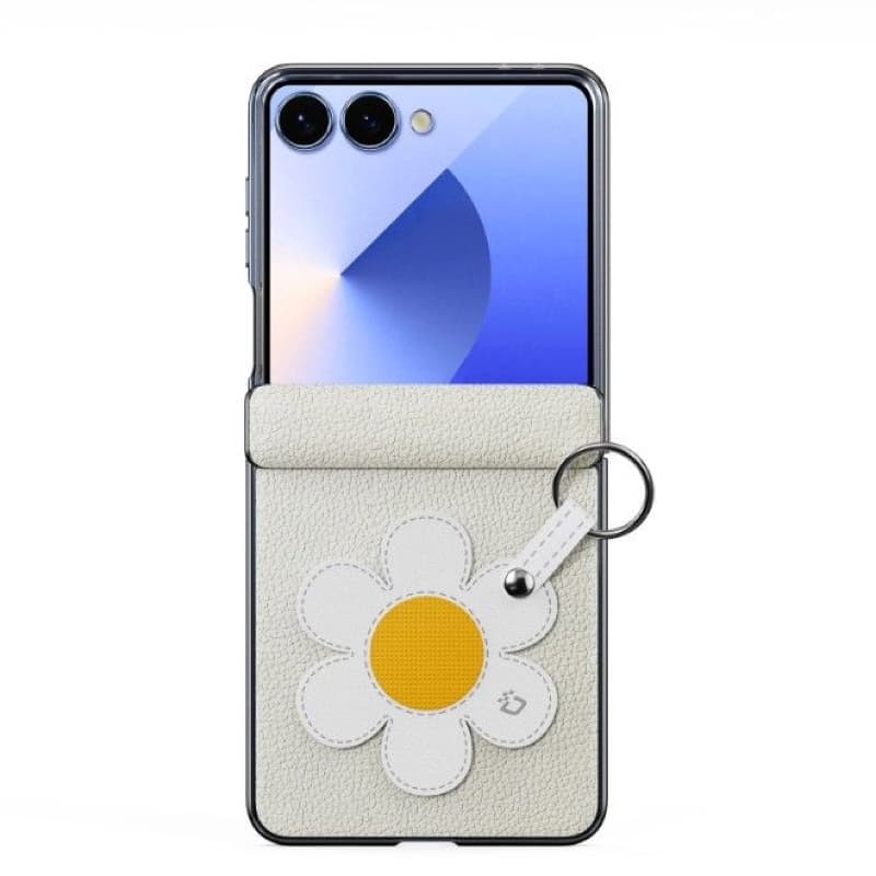 Samsung Galaxy Z Flip 7 - Dux Ducis Luvy Series, Daisy Edition, Starlight