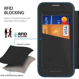 iPhone Air - DUX Ducis Skin X Pro Series Flip Case, custodie (fronte e retro), nero con MagStand – Bild 8