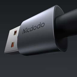 McDodo - Lightning to USB-A, Transparent Cable with Charging Light, 1.2m, Schwarz – Bild 5