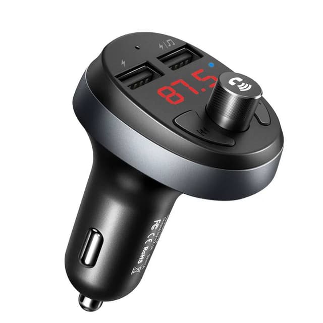 McDodo - 15W Bluetooht FM Transmitter 2A Car Charger, Black