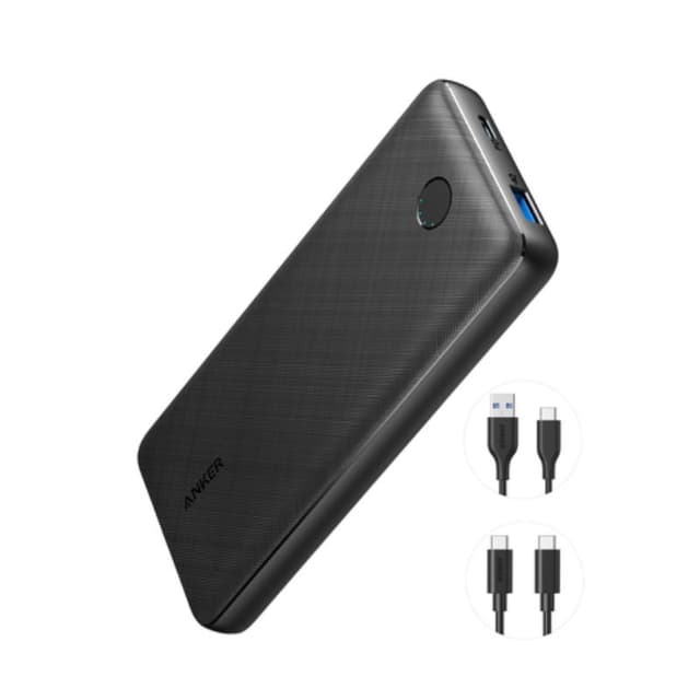 Anker - PowerCore Essential 20000 mAh, (2x USB-C, 1x- USB-A), Fast Charging, black