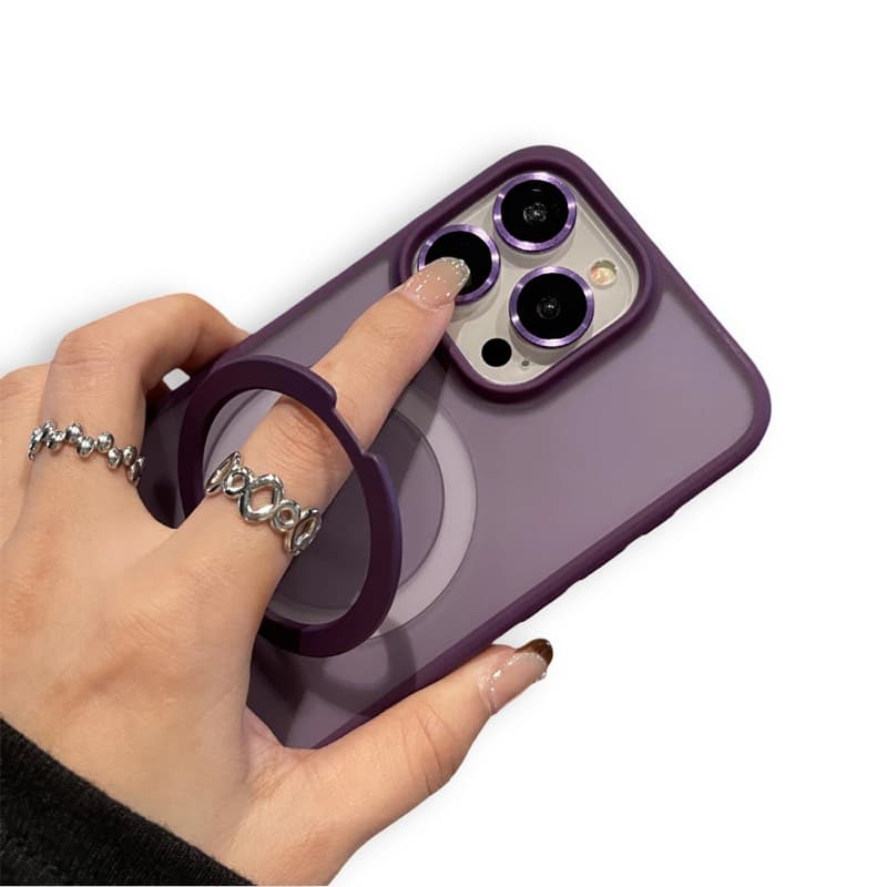 iPhone 16 Plus - MagSafe Stand Etui mit Kameraschutz, Violett, Matt – 2