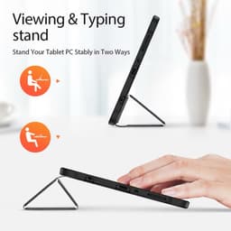 Samsung Galaxy Tab S10 FE/S9 FE - Dux Ducis Domo Series, stand-up flip case, black – Bild 3