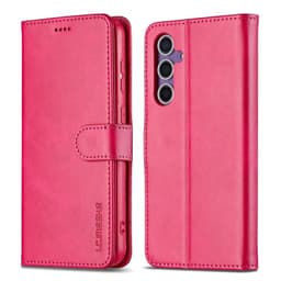 Samsung Galaxy A57 - Etui portefeuille LC.IMEEKE avec 3 emplacements pour cartes & fermeture magnétique, rose – Bild 1