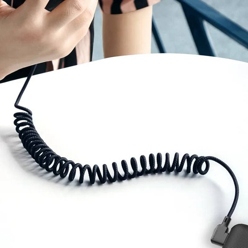 Mcdodo - Spiralkabel USB-A auf USB-C, 1,8 m, schwarz – 2