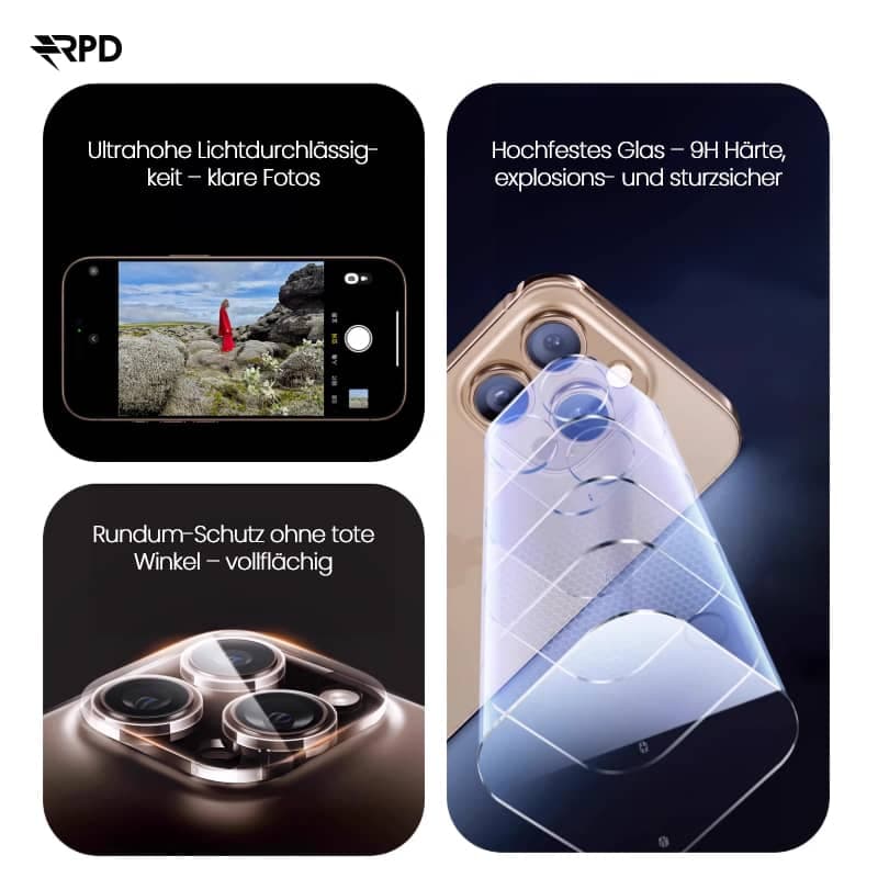 iPad Pro 11/ iPad Pro 12.9 (2020-2022) - Panzerglas Rückkamera - vollflächig transparent – 4