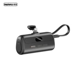 REMAX RPP-77 Capsule Series 20W Powerbank 5000mAh with iPhone Cable Quick Charge, Black – Bild 1