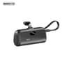 REMAX RPP-77 Capsule Series 20W Powerbank 5000mAh with iPhone Cable Quick Charge, Black