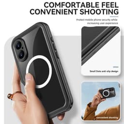 Apple iPhone 17 - Custodia impermeabile per esterni Redpepper IP68 Dot Series con funzione MagSafe, nero – Bild 5