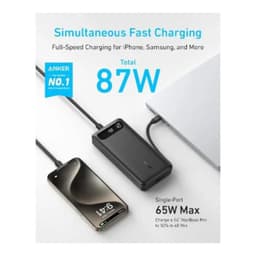 ANKER Powerbank A1383 611 20.000mAh - 87W - 2x USB-C, 1x USB-A, noir – Bild 6