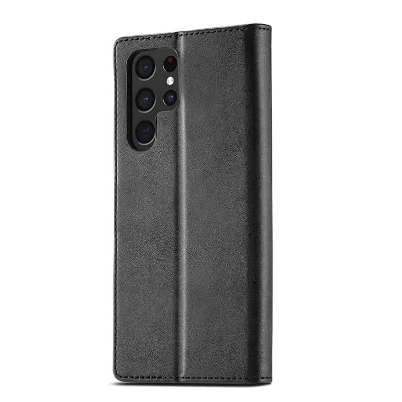 Samsung Galaxy Note 10 - LC.IMEEKE Wallet Etui mit 3 Kartenfächern & Magnetverschluss, schwarz – 3