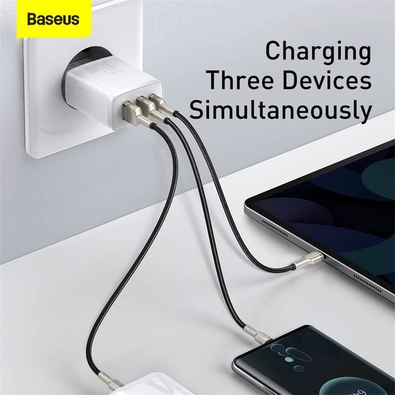 Baseus - Compact - Schnellladegerät 2U+C, 30W EU, Weiss (CCXJ-E02) – 4