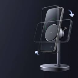 McDodo - Stazione di ricarica wireless magnetica 3in1 15W MagQ Stand, nero – Bild 7