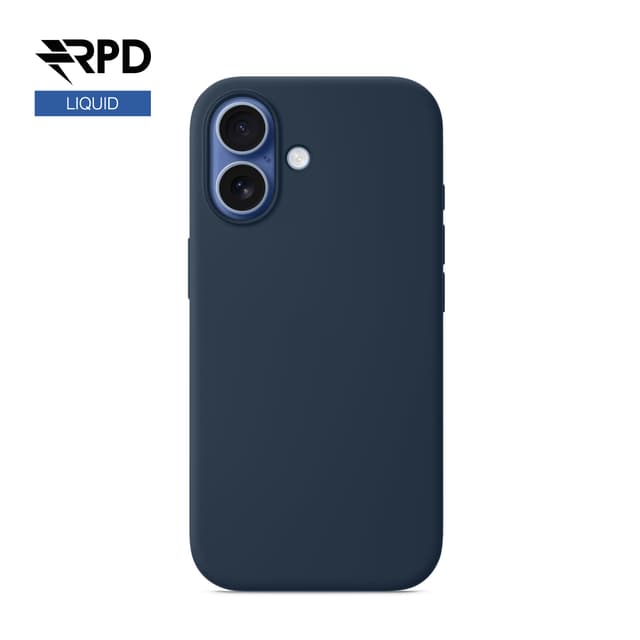 iPhone Air - Étui en silicone bleu nuit, liquide (version Magsafe)