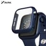 ANANK Apple Watch 44 mm - Vetro temperato / vetro blindato con custodia, blu