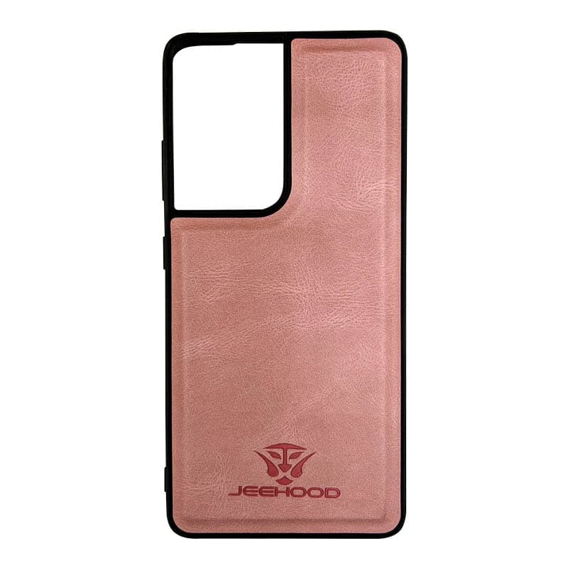 Samsung S21 ultra Jeehood leather hellpink case