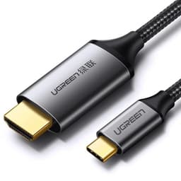 Ugreen – HDMI Kabel USB-C auf HDMI 4K 1.5 m (MM142 / 50570), grau/schwarz – Bild 1