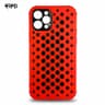 iPhone 12 Pro - Custodia traforata, rosso