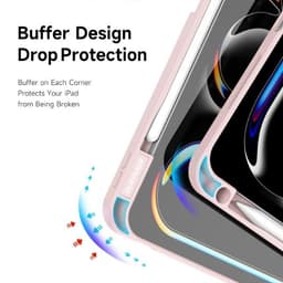 iPad Pro 11 (2024/2025) - Dux Ducis Magi Series, aufstellbares Flip-Etui, pink – Bild 2