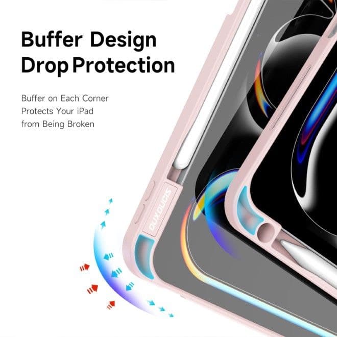 iPad Pro 11 (2024/2025) - Dux Ducis Magi Series, aufstellbares Flip-Etui, pink – 2