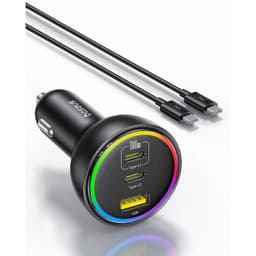 Baseus - Multi-Port Fast Car Charger C+C+U, 152.2W Set, Noir – Bild 3