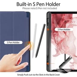 Samsung Galaxy Tab S9 - Serie Dux Ducis Domo, custodia flip stand-up, blu – Bild 2