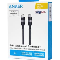 Anker Câble ultra souple - USB-C vers USB-C - 240W - 0.9M - noir – Bild 5