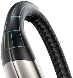 Baseus - Baseus Horizontal Data Cable with Downy Lamplight 2M noir – Bild 5