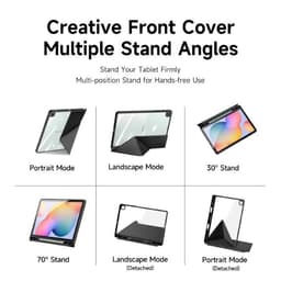 Samsung Galaxy Tab S6 Lite (2020/2022/2024) - Dux Ducis Magi Series, stand-up flip case, black – Bild 6