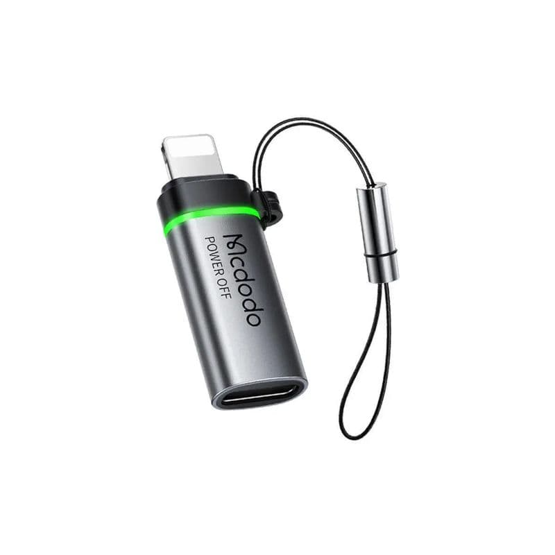McDodo - USB-C to Lightning Adapter, 36W, Auto Power Off, Schwarz