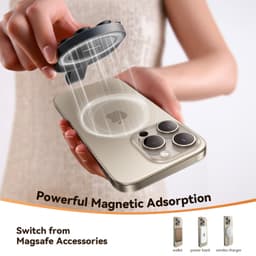 Joyroom - Magnetic suction cell phone holder, black (JR-ZS393-S) – Bild 6