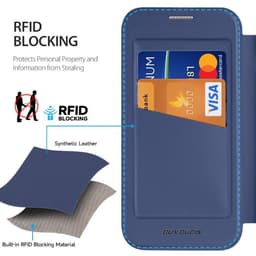 iPhone Air - DUX Ducis Skin X Pro Series Flip Case, custodie (fronte e retro), blu con MagStand – Bild 8