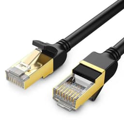 Ugreen - Câble Ethernet Cat7 RJ45 Gigabit, plat 10M (NW107 / 11273), noir – Bild 1