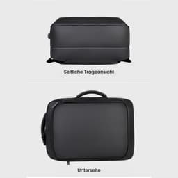 Okade - S58 Business backpack with USB port - For laptops up to 15.6" - Black – Bild 4