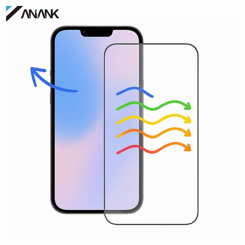ANANK 2.5D Transparent Anti-Blue-Light - Anti-Blue-Light 3D Armored Glass iPhone 11 Pro Max / Xs Max