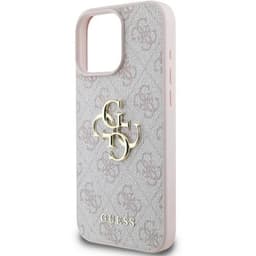 iPhone 16 Pro - Guess Metal Logo Case Pink GUHCP16L4GMGPI – Bild 4