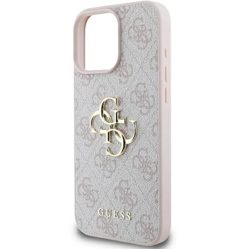 iPhone 16 Pro - Guess Metal Logo Case Pink GUHCP16L4GMGPI – 4