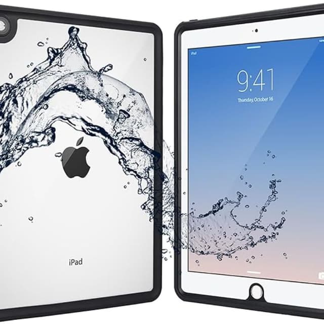 Shellbox - Étui étanche, iPad 5e / 6e génération, noir