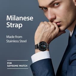 Galaxy Watch - Cinturino milanese DUX (20 mm) nero – Bild 8