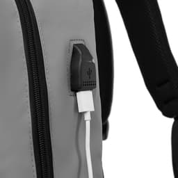 Okade S9903 - Laptop backpack 13-15.6" with USB & trolley strap, water-repellent, gray – Bild 7
