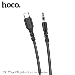 Hoco UPA17 Type-C auf AUX Digital audio conversion cable, 1m, schwarz – Bild 5