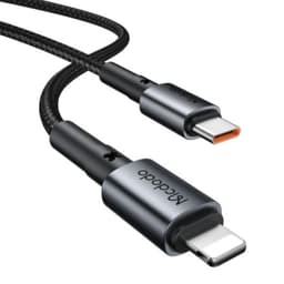 Mcdodo - Kit di ricarica rapida per auto da 30W - incl. cavo Lightning e USB-C da 1,2 m, nero – Bild 2