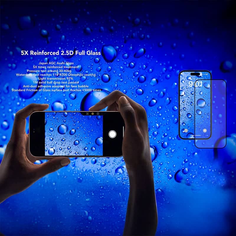 ANANK 2.5D transparent armored glass for iPhone 17 Pro Max - Japanese Asahi glass – 3