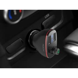 Rock - B300 - 2-port USB car charger with FM transmitter, black – Bild 5
