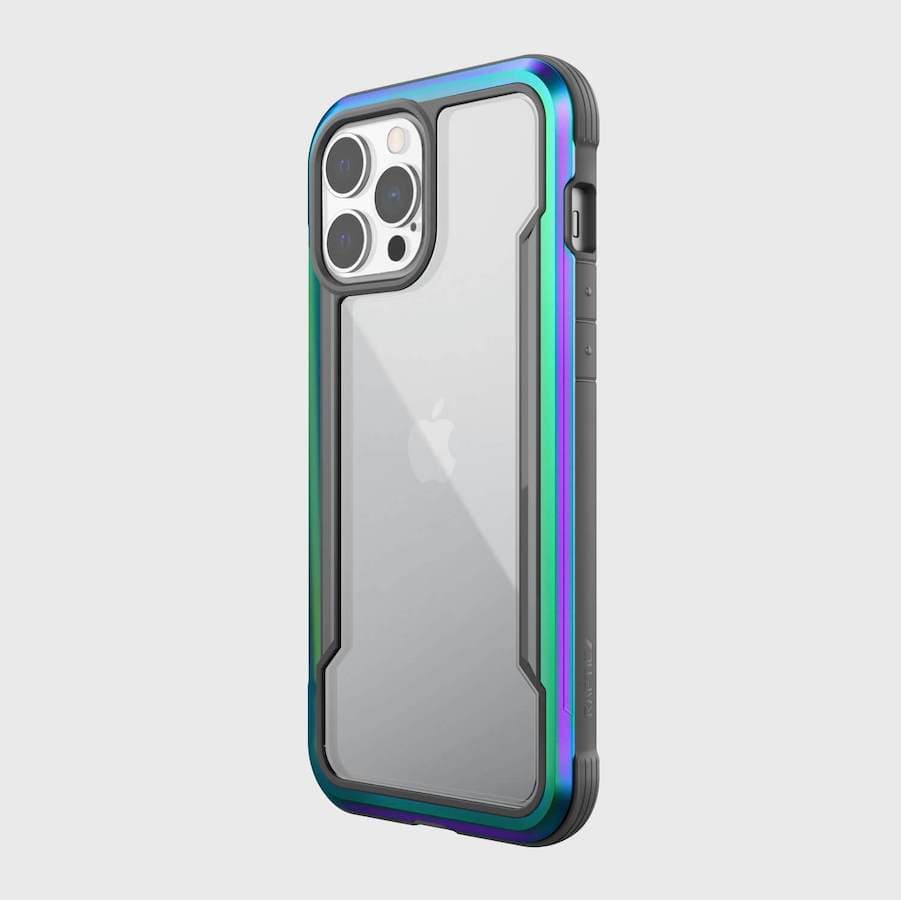 iPhone 13 Pro Max - Raptic/X-Doria Defense Shield Case Shield Pro Version mit mehrfarbigen Rahmen
