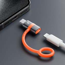 McDodo - Adaptateur Lightning vers USB-C avec languette en silicone, noir – Bild 3
