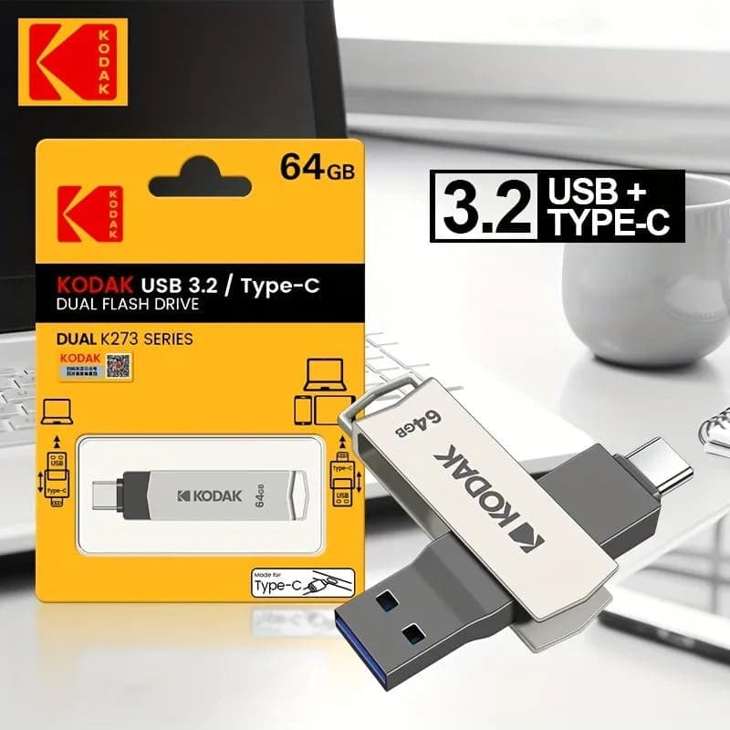Unità flash USB Kodak da 64GB GB (serie K273 doppia)